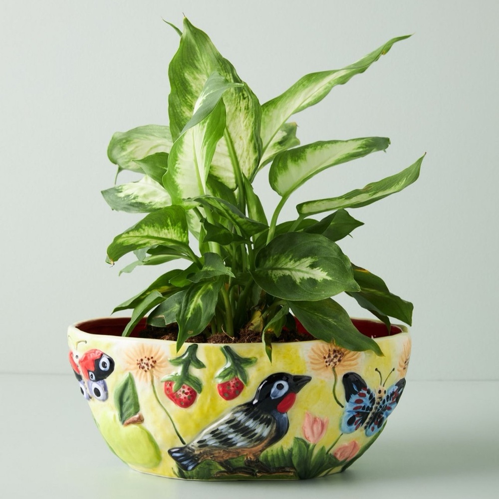 🦜Sold Out Style🦜 Nathalie Lete Nature Nurture Vase Planter🍓Retired Collectors🍓